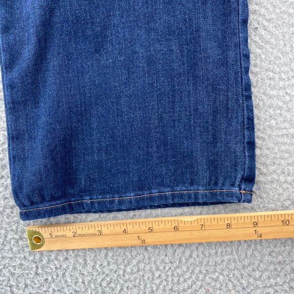 Chicos Jeans Womens 1 US 8 Blue Perfect Stretch Pull On Bootcut Dark Wash Denim* - Picture 13 of 14